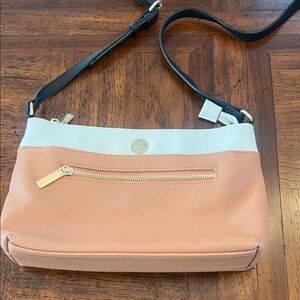 Stylish Brown and White Crossbody Bag